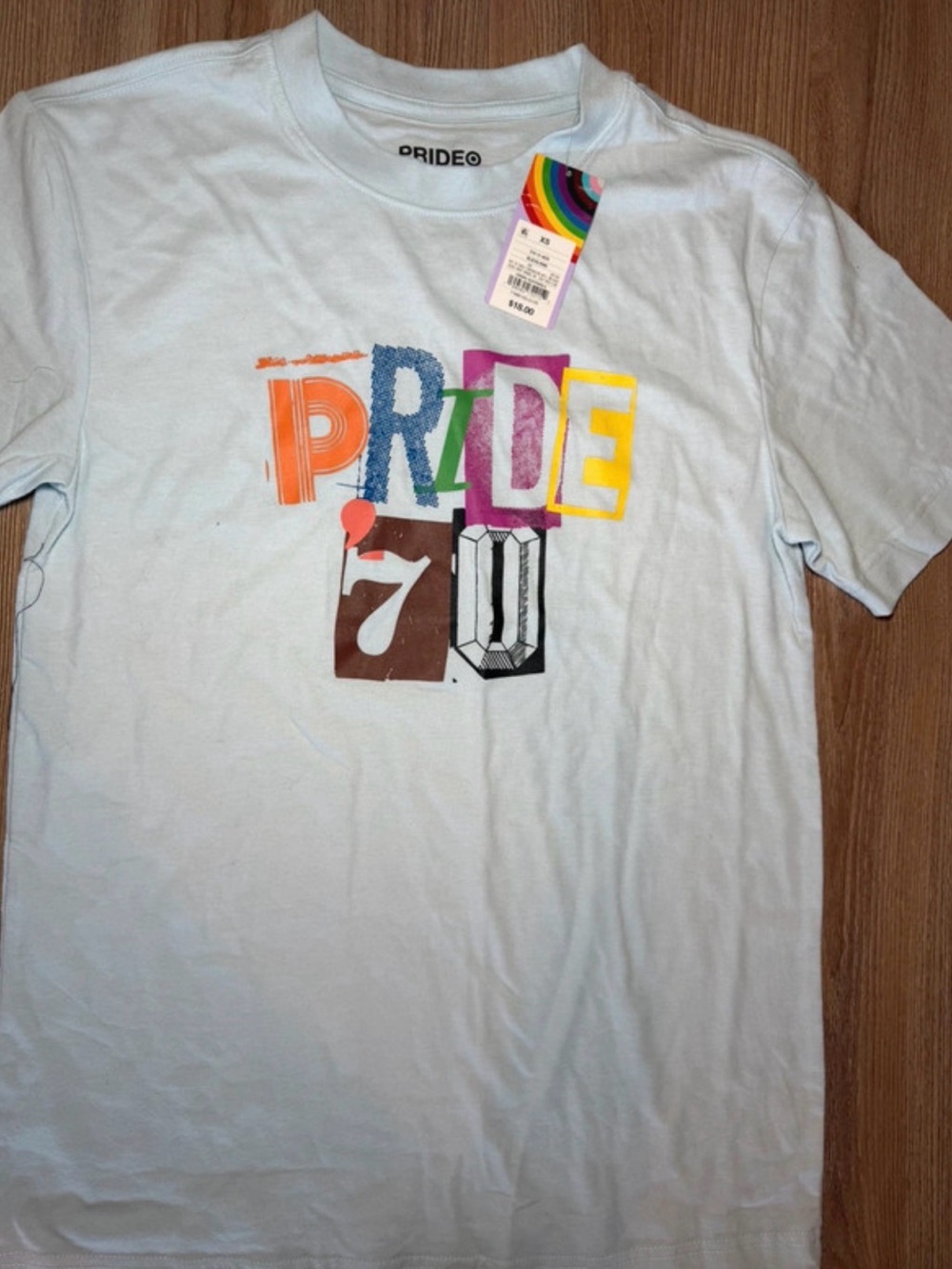 PRIDE Graphic Crewneck T-Shirt - Light Blue